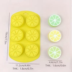 Molde Silicona Limones x 6
