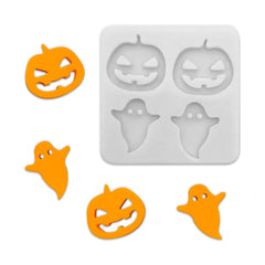 Molde Silicona Mini Calabazas y Fantasmas