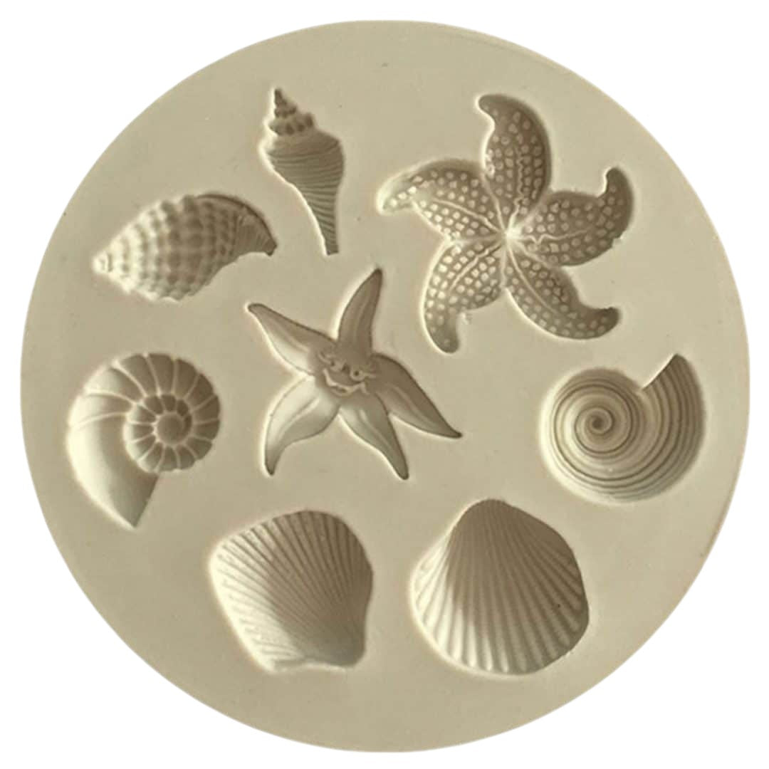 Molde Silicona Mini Conchas De Mar