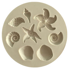 Molde Silicona Mini Conchas De Mar
