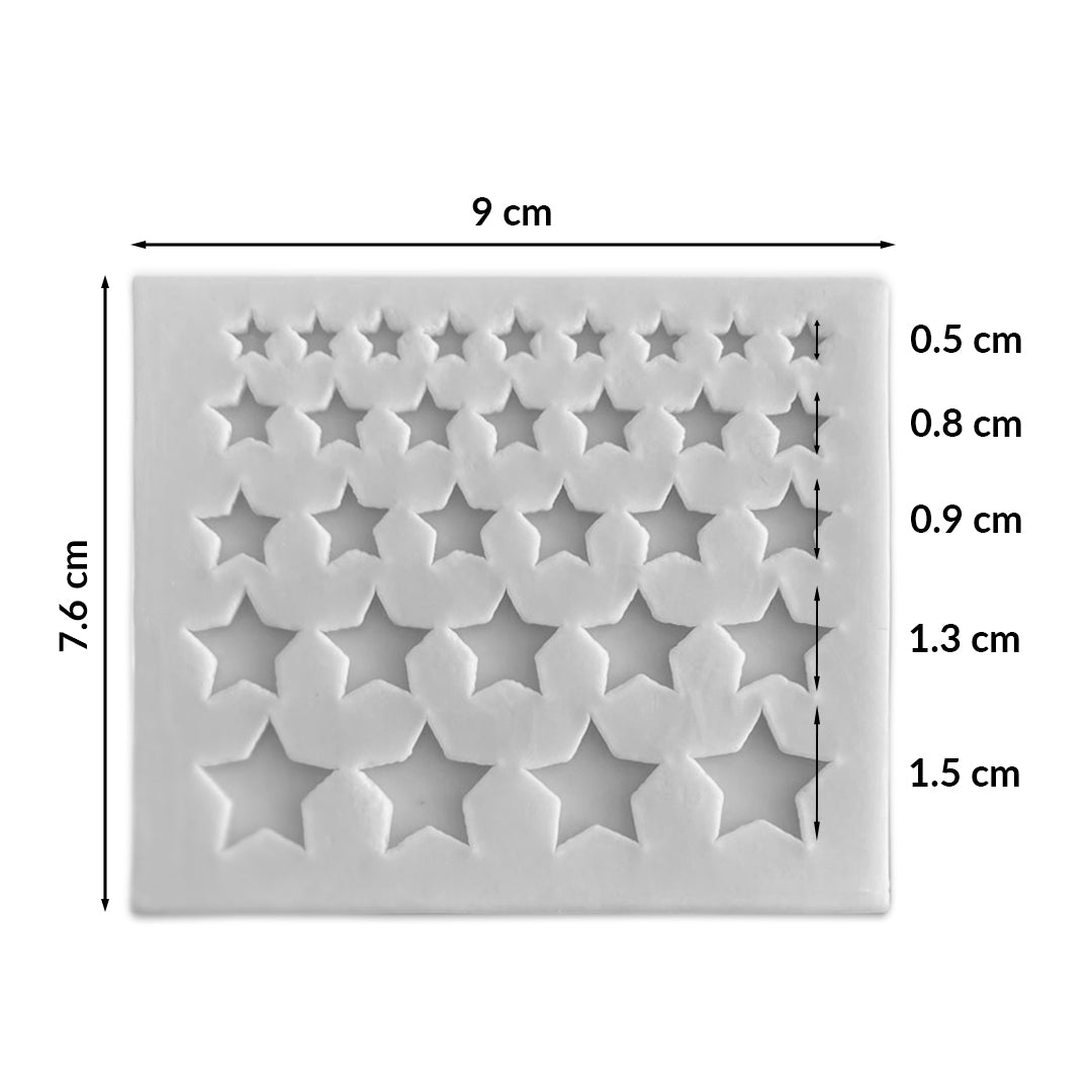 Molde Silicona Mini Estrellas Surtidas