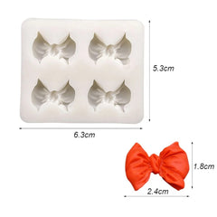 Molde Silicona Moños Luxury x 4