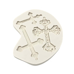 Molde Silicona Cruces Grandes x 3