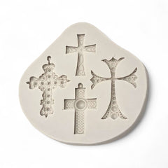 Molde Silicona Cruces Pequeñas x 4
