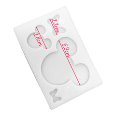 Molde Silicona Silueta Mickey y Minnie