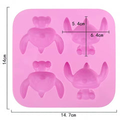 Molde Silicona Stitch x 4