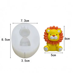 Molde Silicona Suave León Tierno 3D