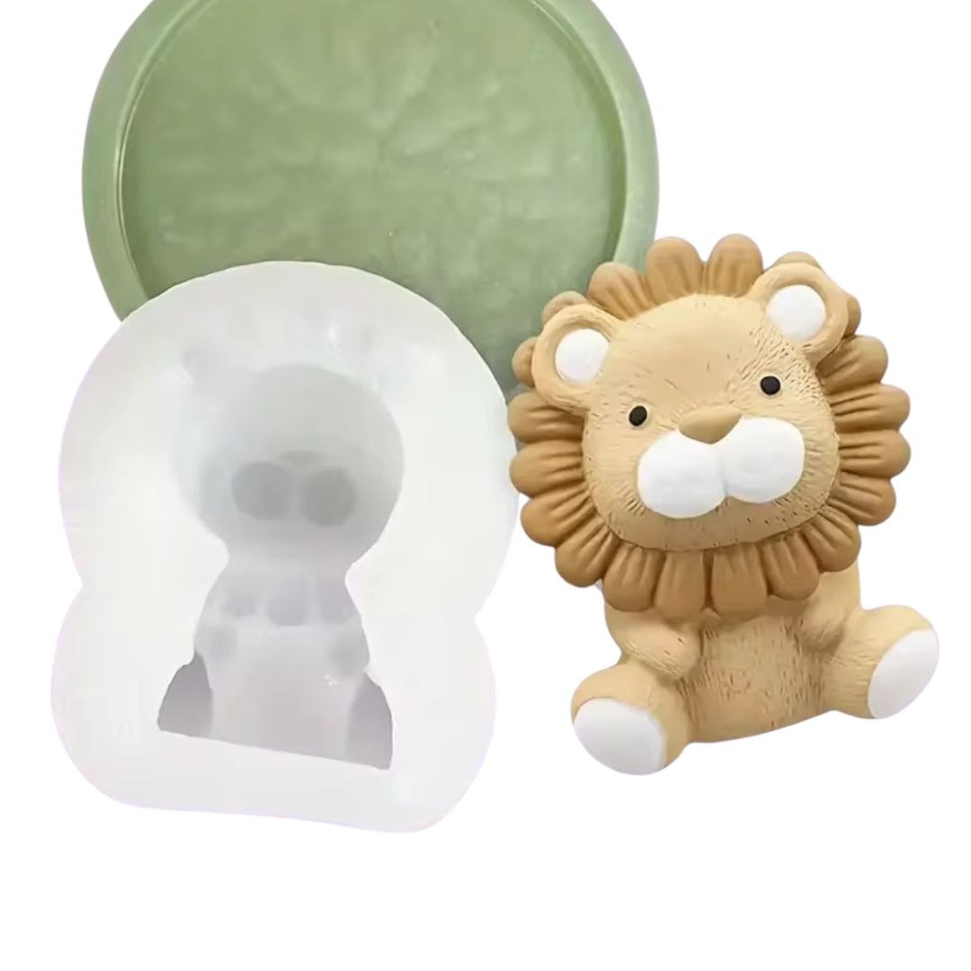 Molde Silicona Suave León Tierno 3D