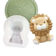 Molde Silicona Suave León Tierno 3D