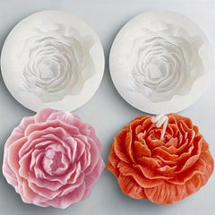 Molde Silicona Suave Peonia Abierta 3D