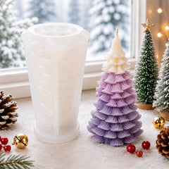 Molde Silicona Suave Árbol de Navidad 3D Alto