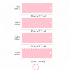 Set de Scrapers Altos Decorativos x 4