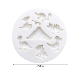 Molde Silicona Dinosaurios Mini