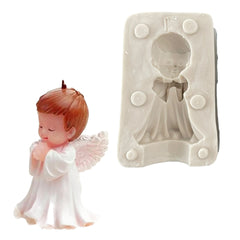 Molde Silicona Ángel Niño 3D Desmontable