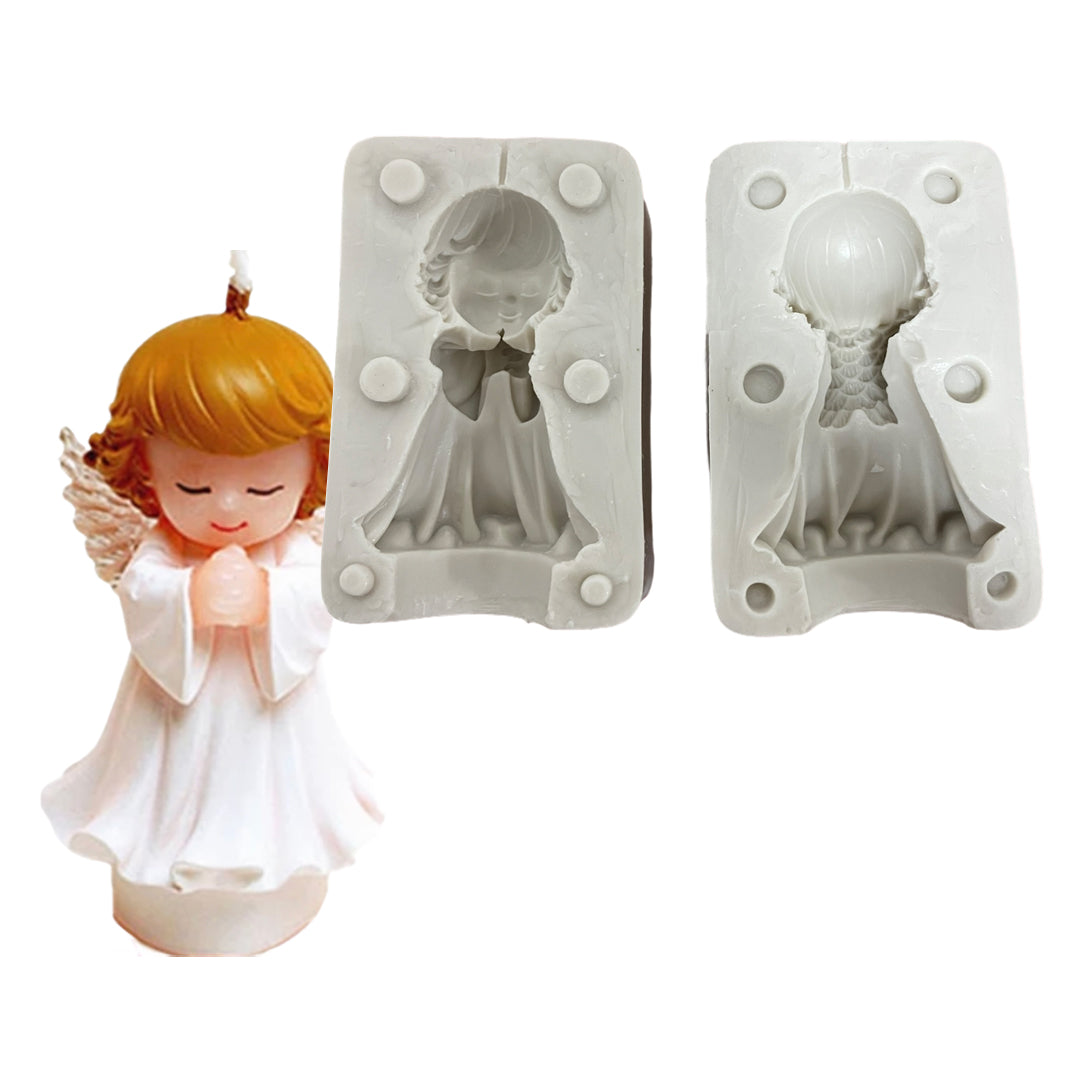 Molde Silicona Ángel Niña 3D Desmontable