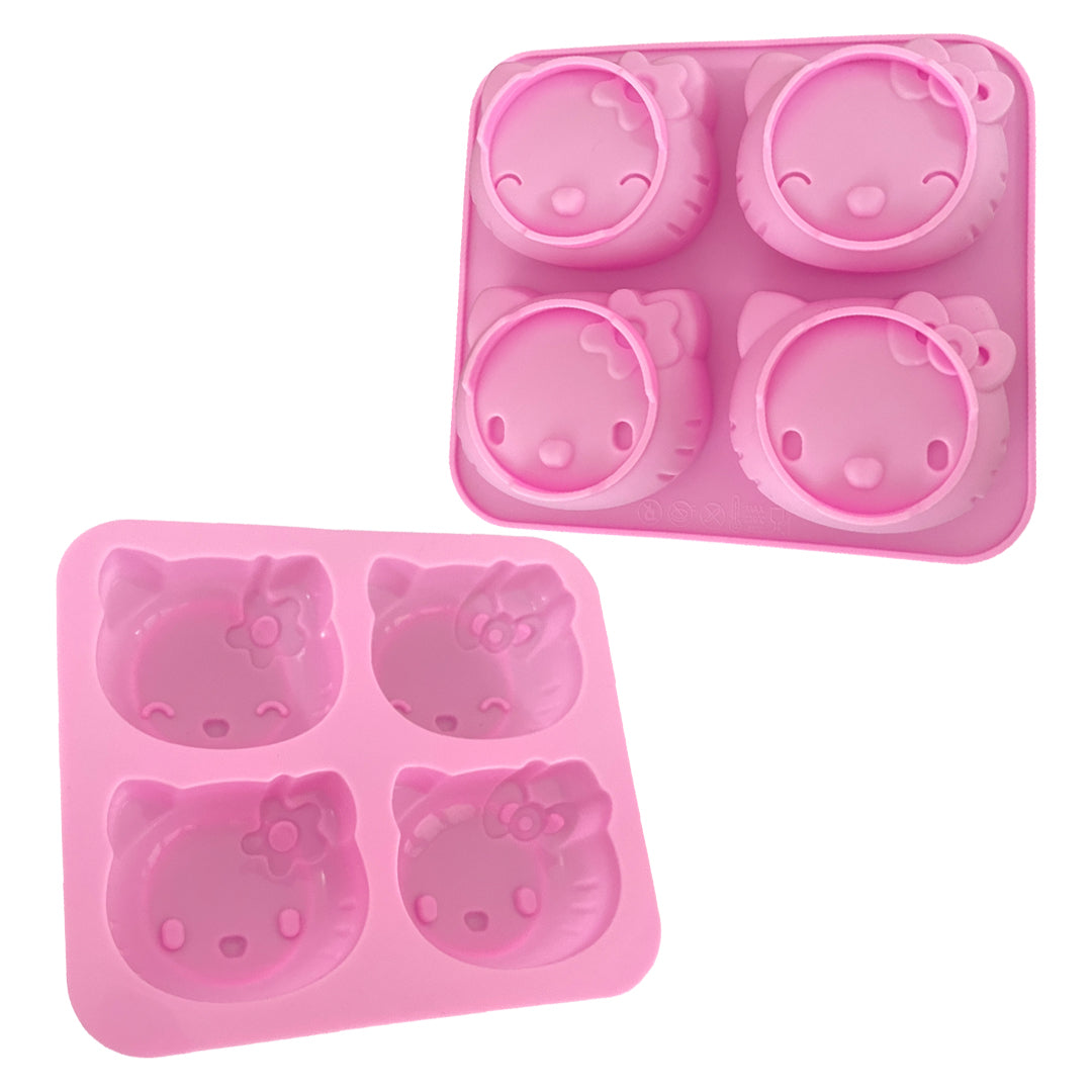 Molde Silicona Bombón Hello Kitty x 4