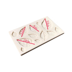 Molde Silicona  Hojas Mini Surtidas x 12