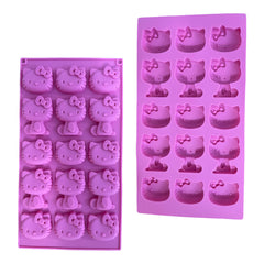 Molde Silicona Hello Kitty x 15