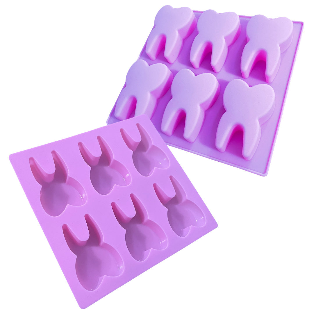 Molde Silicona Muelas x 6