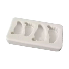 Molde Silicona Pies Bebé x 4