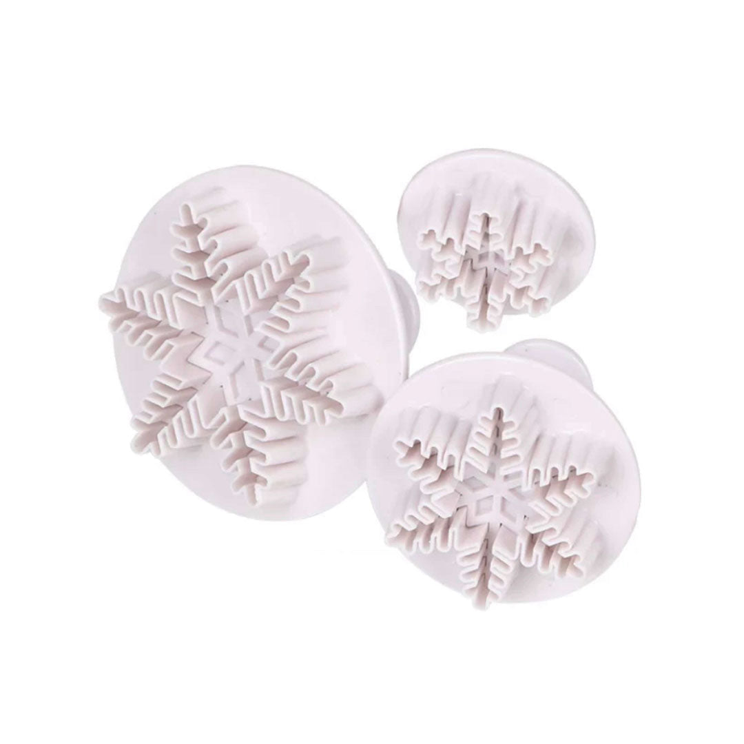 Cortadores Push Copos de Nieve x 3