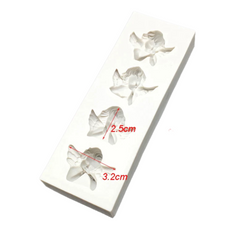 Molde Silicona Ángel Clásico x 4