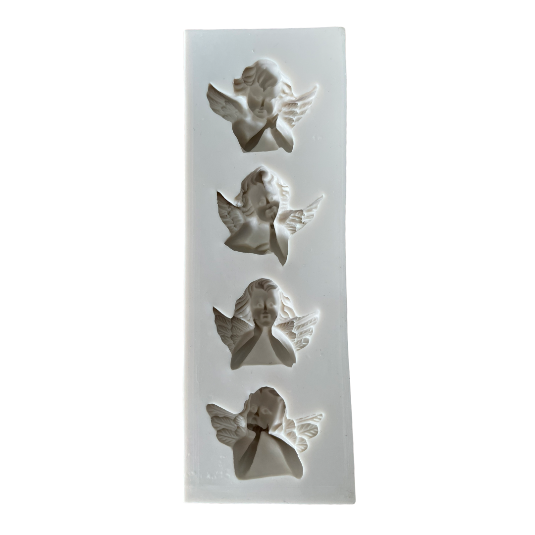 Molde Silicona Ángel Clásico x 4