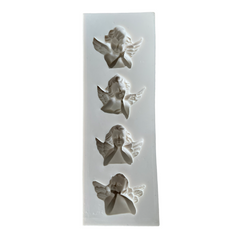 Molde Silicona Ángel Clásico x 4