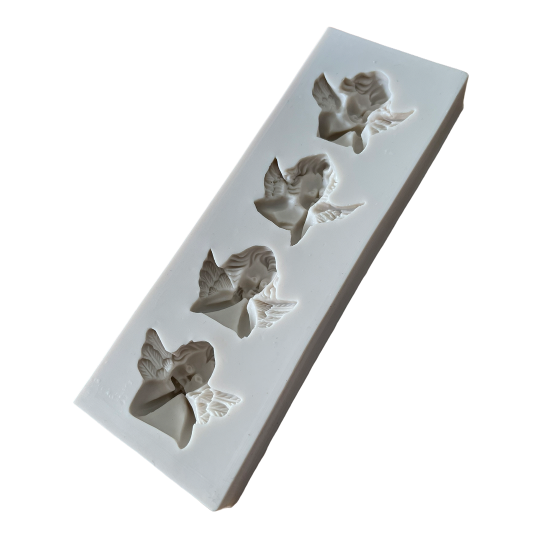 Molde Silicona Ángel Clásico x 4