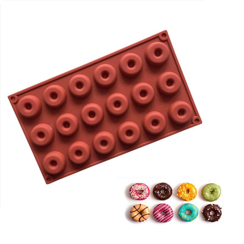 Molde Silicona Donas Mini x 18