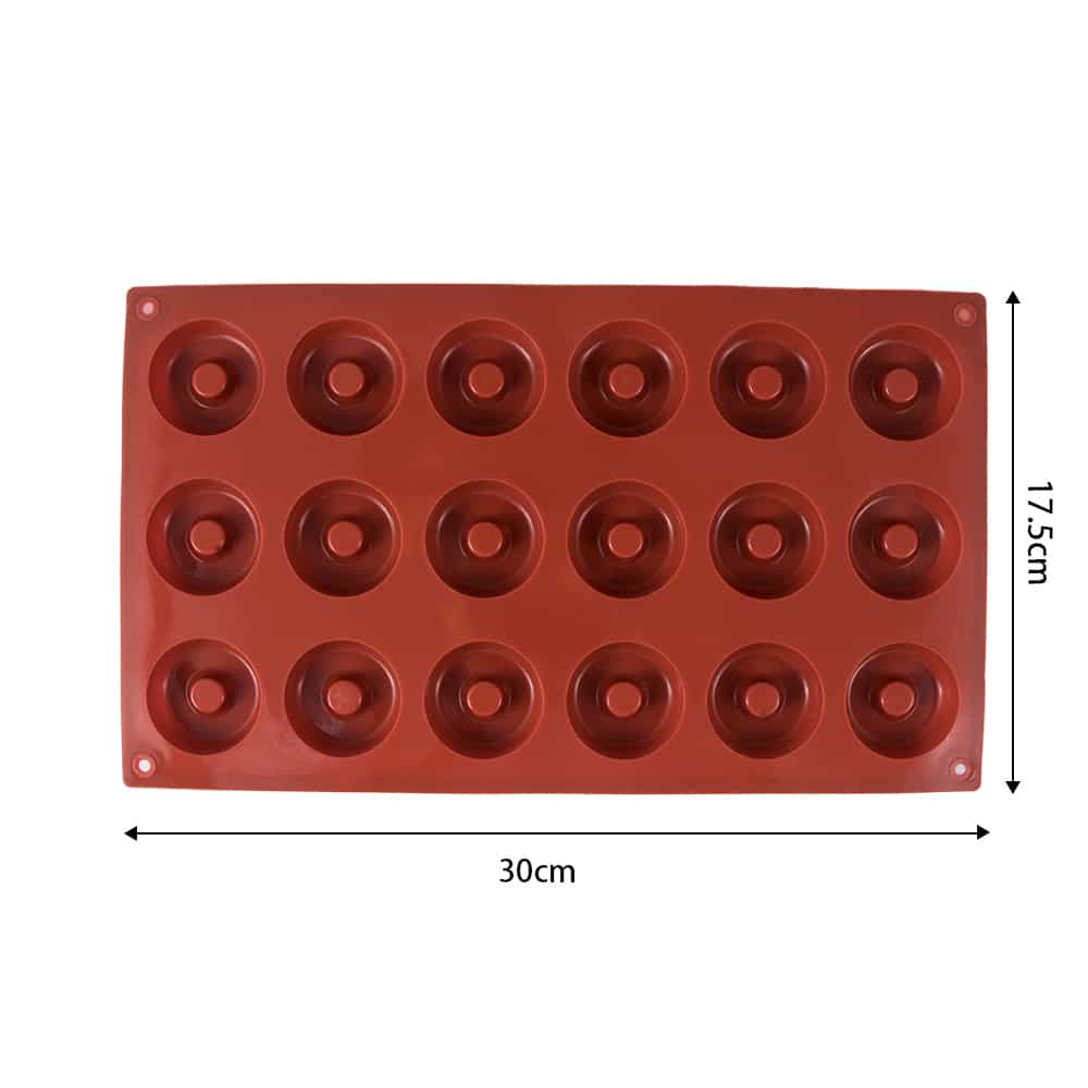 Molde Silicona Donas Mini x 18