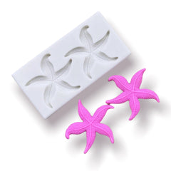 Molde Silicona Estrellas de Mar x 2