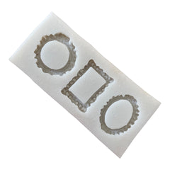 Molde Silicona Marcos Mini x 3