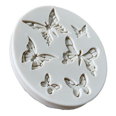 Molde Silicona Mariposas Surtidas x 6 Piezas