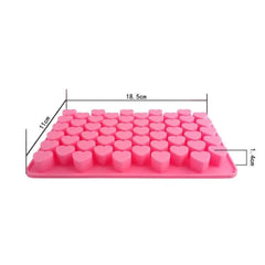 Molde Silicona Multi Corazones x 55