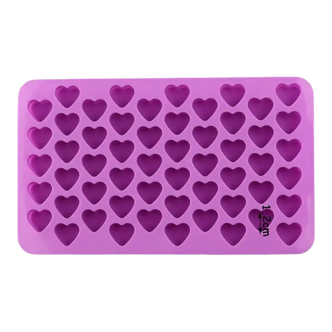 Molde Silicona Multi Corazones x 55
