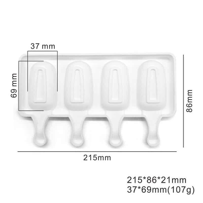 Molde Silicona Paleta Clásica Pequeña