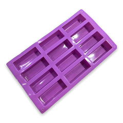 Molde Silicona Postre Barra x 12