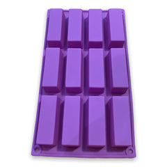 Molde Silicona Postre Barra x 12